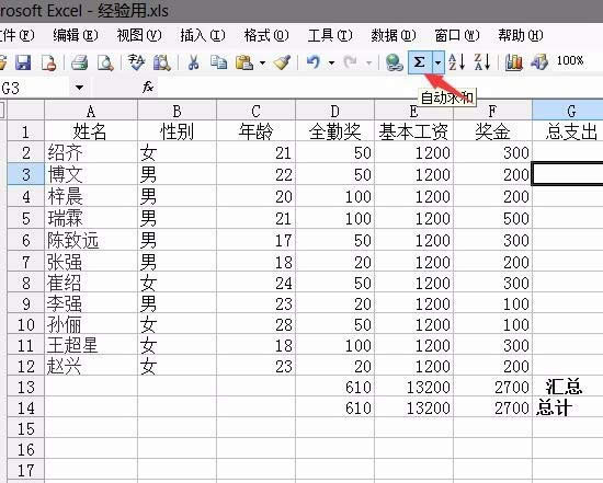Excel計(jì)算員工工資