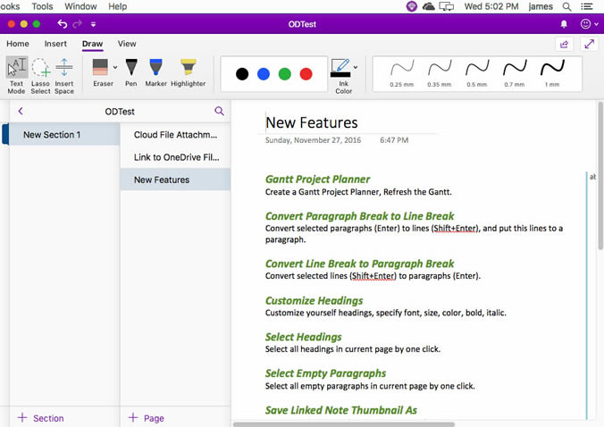 ʹ䌚ˆ Gem Menu for Mac OneNote 턓ژ} OneNote 