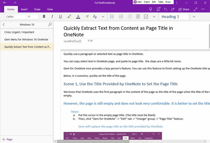 ʹ䌚ˆ΁o OneNote for Windows 10 ݘ}Ŀ䛴V