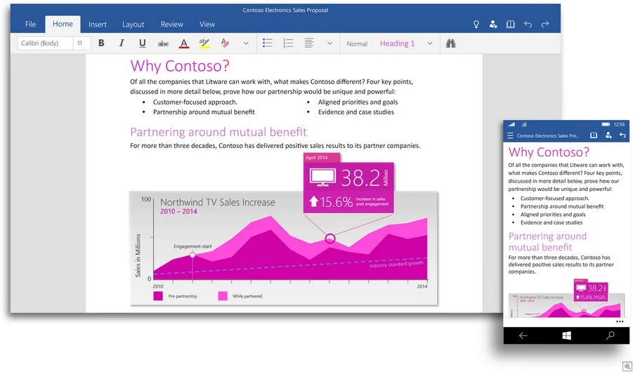 Windows 10ԎOffice 2016eOffice Mobile