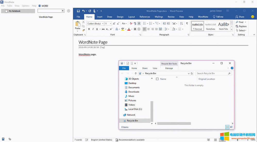 WordNote ʹ Windows ĻվԼĻվ 