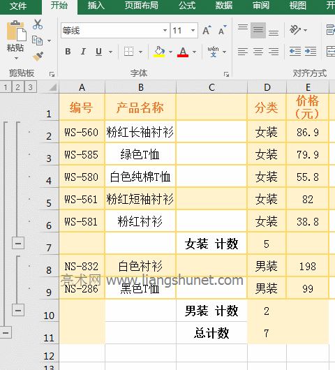 Excel SubTotalǶ׷R