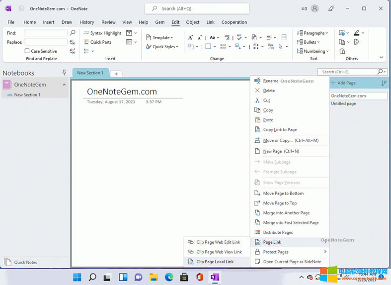 ֹPӛ䌚 Gem for OneNote  OneNote ṩˏƱ朽ӵĹܡ