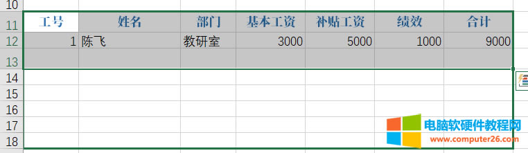 EXCEL的VLOOKUP與COLUMN函數(shù)結(jié)合完成工資條實(shí)例