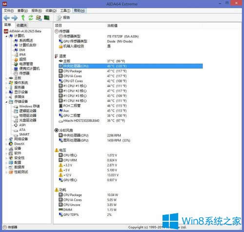 Win8系統(tǒng)如何查看CPU溫度?Win8系統(tǒng)查看CPU溫度的方法
