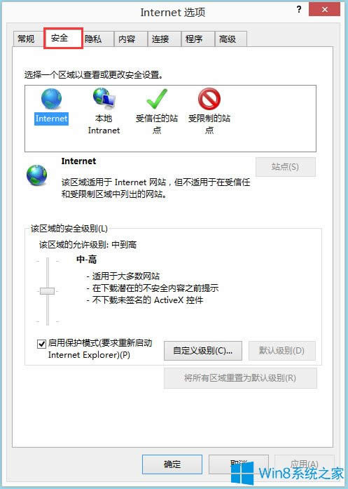 Win8ϵyInternetodļνQ