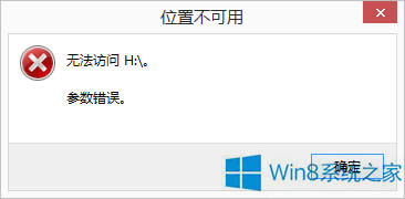 Win8系統(tǒng)硬盤提示參數(shù)錯(cuò)誤如何解決?