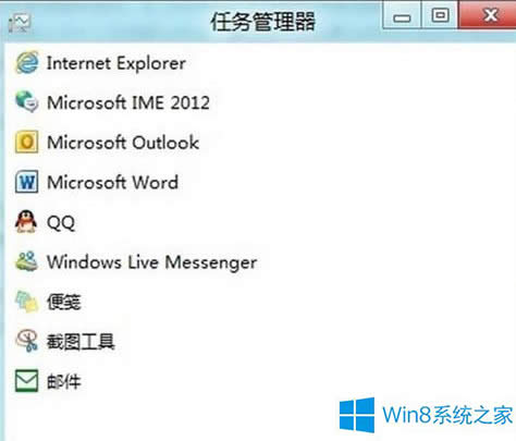 Win8讓任務(wù)管理器顯示全部內(nèi)容的方法