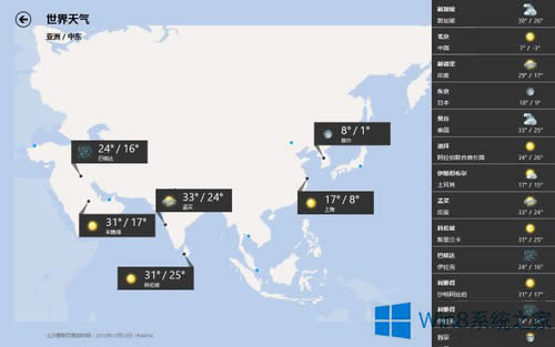 Win8天氣應(yīng)用全景模式使用教程