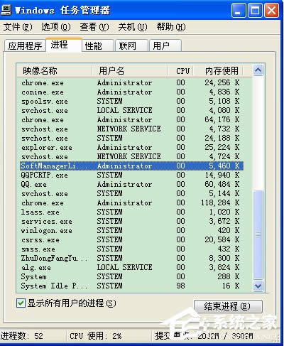 WinXP系統(tǒng)如何關(guān)閉Softmanager進程?